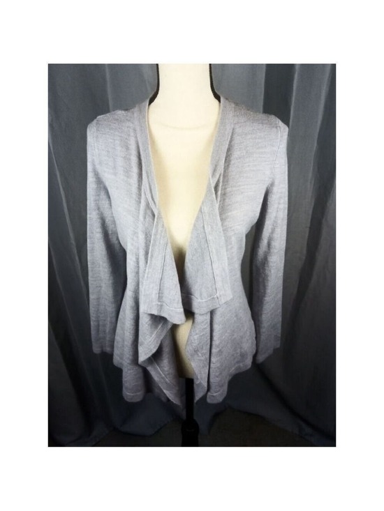 Notations Sweaters - Notations Women's Gray Draped Cardigan Sweater Size Small